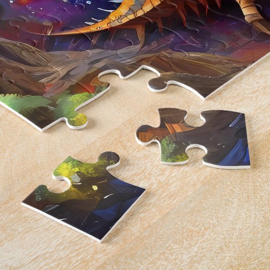 Dinosaur Mosaic Abstrakt Puzzle (Seite)