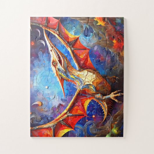 Dinosaur Mosaic Abstrakt Puzzle (Vertikal)