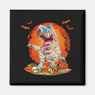 Dinosaur-Mumie T Rex Kürbis Skelett Kinder Jungen Magnet