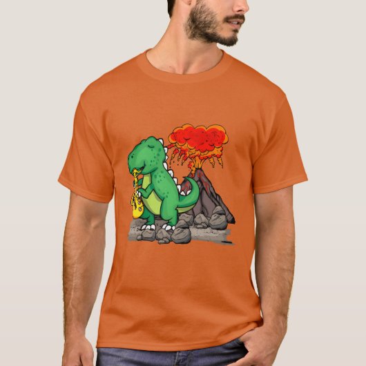 Dinosaur Music Gift Jazz Music Band Saophone frien T-Shirt (Vorderseite)