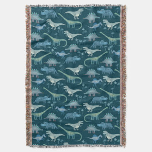 Dinosaur Muster Aquamarin Green Decke