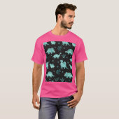 Dinosaur-Muster-Illustration T-Shirt (Vorne ganz)