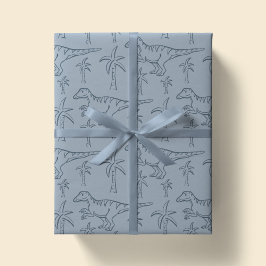 Dinosaur-Muster moderner Junge Dino Dschungel Salb Geschenkpapier