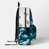 Dinosaur Muster Modernes Skelett T-Rex Bedruckter Rucksack (Links)