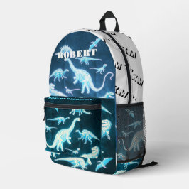Dinosaur Muster Modernes Skelett T-Rex Bedruckter Rucksack