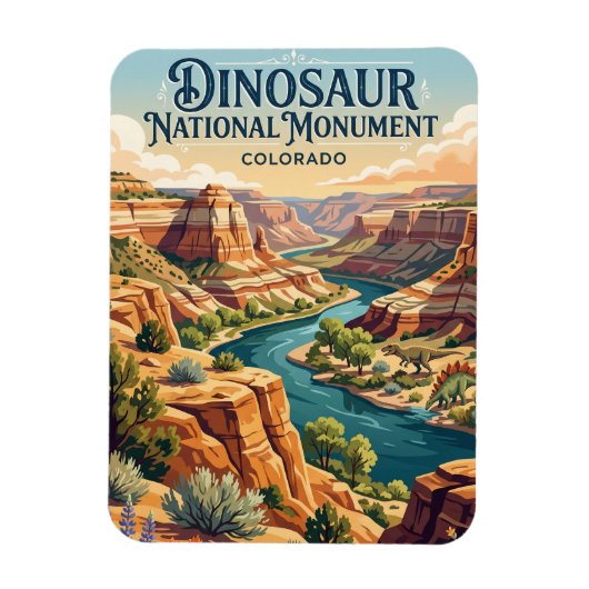 Dinosaur National Monument Colorado Magnet (Vertikal)