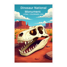 Dinosaur National Monument Vintage-Reiseplakat