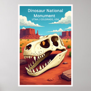Dinosaur National Monument Vintage-Reiseplakat Poster
