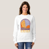 Dinosaur-Nationaldenkmal Vintag Sweatshirt (Vorne ganz)