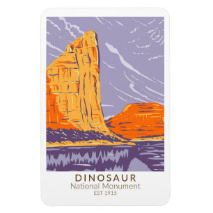 Dinosaur-Nationalmonument Vintage Magnet
