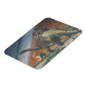 Dinosaur-Nickerchen - Magnet (Linke Seite)