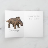 Dinosaur Niedlich Children BIRTHDAY PARTY Card Karte (Innenseite)