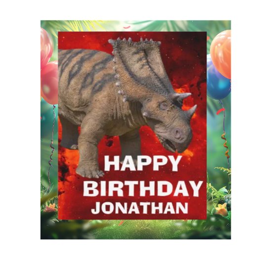 Dinosaur Niedlich Children BIRTHDAY PARTY Card Karte