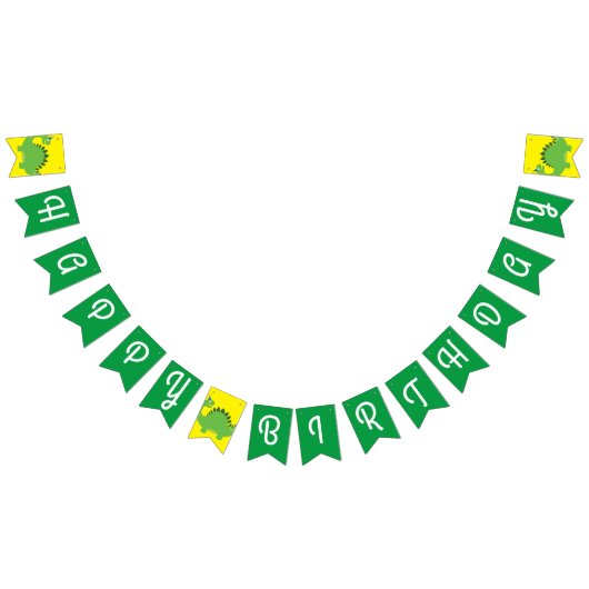 Dinosaur Niedlich Happy Birthday Banner (Alle)
