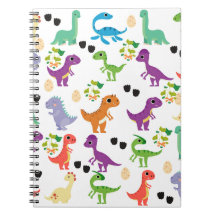 Dinosaur Niedlich Spiral Foto Notebook