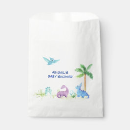 Dinosaur Niedlich Watercolor Baby Dusche Party Geschenktütchen