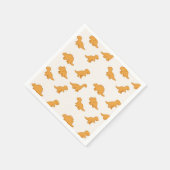 Dinosaur-Nugget-Freudige Feier Twist Kinder Serviette (Ecke)