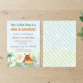 Dinosaur One-A-Saurus 1. Geburtstag  Einladung