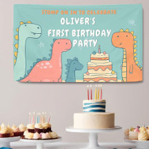 Dinosaur One-A-Saurus Boy 1. Geburtstagsfeier