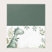 Dinosaur One-A-Saurus Boy Tischschild (Außenseite Aufgefaltet)