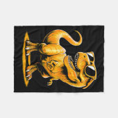 Dinosaur Orange Band Unterstützung Multiple Sklero Fleecedecke (Vorderseite (Horizontal))