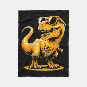 Dinosaur Orange Band Unterstützung Multiple Sklero Fleecedecke