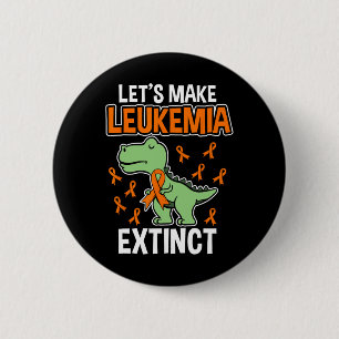 Dinosaur Orange Ribbon Hämatologe Reptile Fossil Button