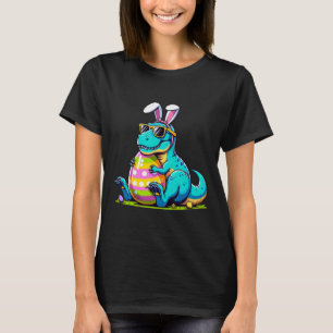 Dinosaur-Osterhase-Ei glücklicher Ostrawr T Rex Ki T-Shirt