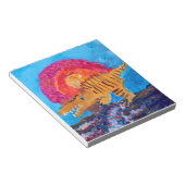 Dinosaur Painting Notizblock (angewinkelt)