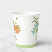Dinosaur Paper Cups - Boy Birthday Baby Shooter Pappbecher (Rechts)