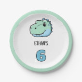 Dinosaur Paper Plates | Dino Theme Party Plates  Pappteller (Vorderseite)