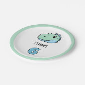 Dinosaur Paper Plates | Dino Theme Party Plates  Pappteller (Schrägansicht)