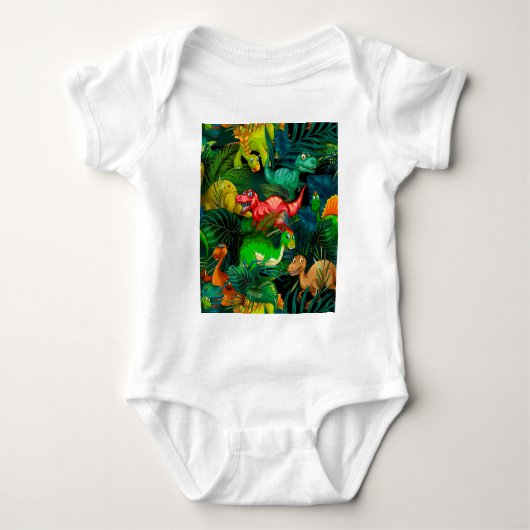 Dinosaur Park Baby Strampler (Vorderseite)