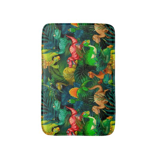 Dinosaur Park Badematte (Vorderseite Vertikal)