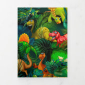 Dinosaur Park Dreifach Gefaltete Karte (Cover)