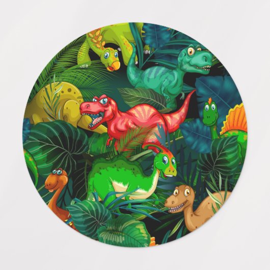 Dinosaur Park Etiketten (Design 1)