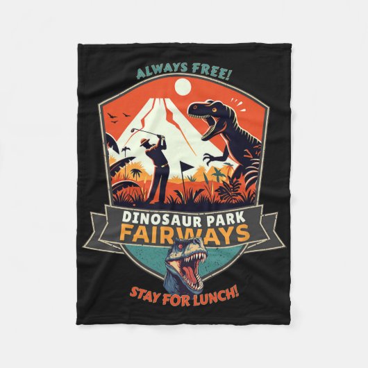 Dinosaur Park Fairways  Fleecedecke (Vorderseite)