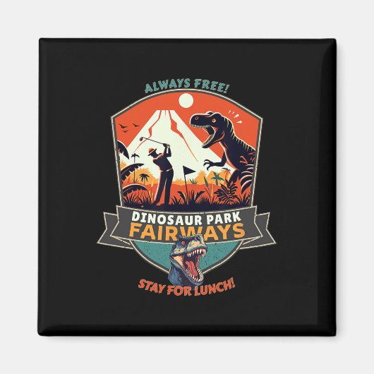 Dinosaur Park Fairways  Magnet (Vorne)