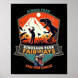 Dinosaur Park Fairways  Poster