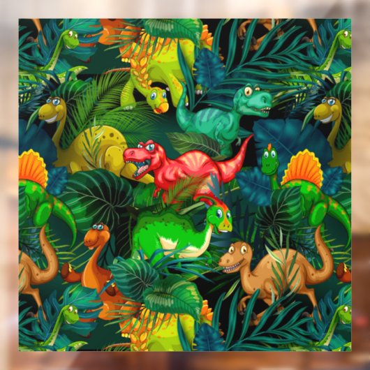 Dinosaur Park Fensteraufkleber (Blatt 2)