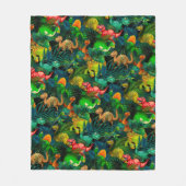 Dinosaur Park Fleecedecke (Vorderseite)