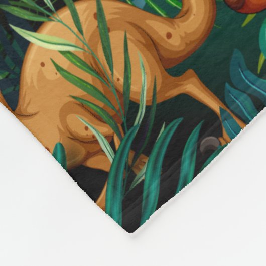 Dinosaur Park Fleecedecke (Ecke)