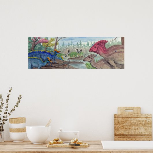 Dinosaur Park Formation Print Poster (Küche)