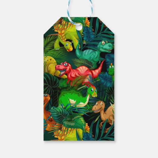 Dinosaur Park Geschenkanhänger (Rückseite)