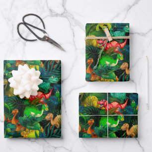 Dinosaur Park Geschenkpapier Set