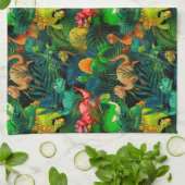 Dinosaur Park Geschirrtuch (Gefaltet)