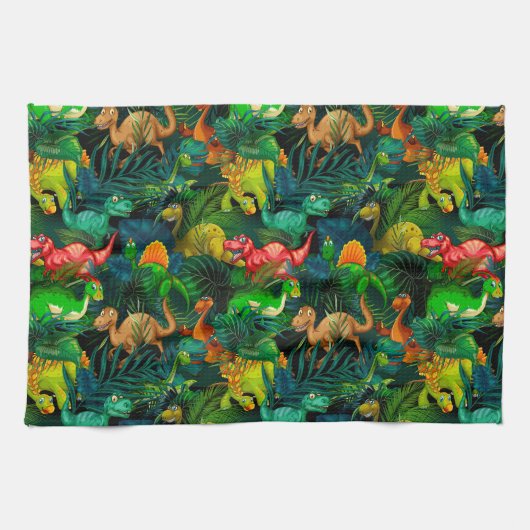 Dinosaur Park Geschirrtuch (Horizontal)