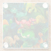 Dinosaur Park Glasuntersetzer (Rückseite)