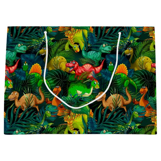 Dinosaur Park Große Geschenktüte (Vorderseite)