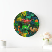 Dinosaur Park Große Wanduhr (Zuhause)